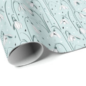 Frühlingssnowdrop: Vintager Raindrop Hintergrund. Geschenkpapier (Rolleneckpunkt)
