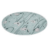 Frühlingssnowdrop: Vintager Raindrop Hintergrund. Schneidebrett (Ecke)