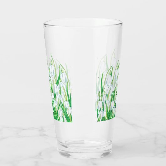 Frühlingssnowdrops Galanthus Glas (Links)