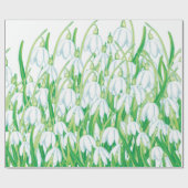 Frühlingssnowdrops Geschenkpapier (Flach)