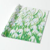 Frühlingssnowdrops Geschenkpapier (Ungerollt)