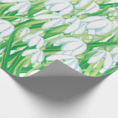 Frühlingssnowdrops Geschenkpapier (Ecke)