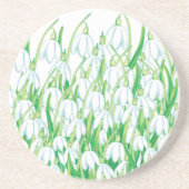 Frühlingssnowdrops Getränkeuntersetzer (Vorne)