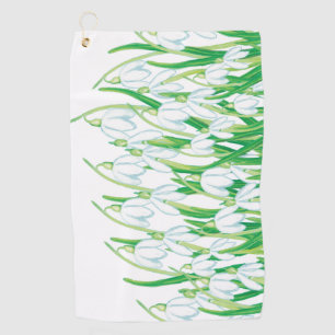 Frühlingssnowdrops Golfhandtuch