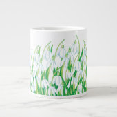 Frühlingssnowdrops Jumbo-Tasse (Vorderseite)