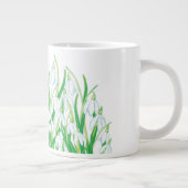 Frühlingssnowdrops Jumbo-Tasse (Rechts)