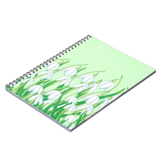 Frühlingssnowdrops Notizblock (Linke Seite)