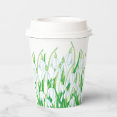 Frühlingssnowdrops Pappbecher (Rückseite)