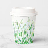 Frühlingssnowdrops Pappbecher (Vorderseite)