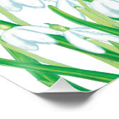 Frühlingssnowdrops Poster (Ecke)