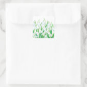 Frühlingssnowdrops Quadratischer Aufkleber (Tasche)