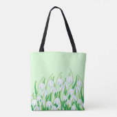 Frühlingssnowdrops Tasche (Rückseite)