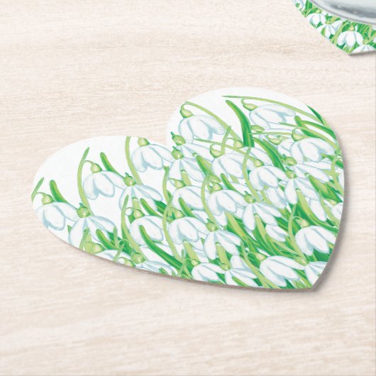 Frühlingssnowdrops Untersetzer (angewinkelt)