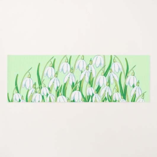 Frühlingssnowdrops Yogamatte (Vorderseite (Horizontal))