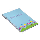 Frühlingssommer-Blumen-Gewohnheitsnotizbuch Notizblock (Rechte Seite)