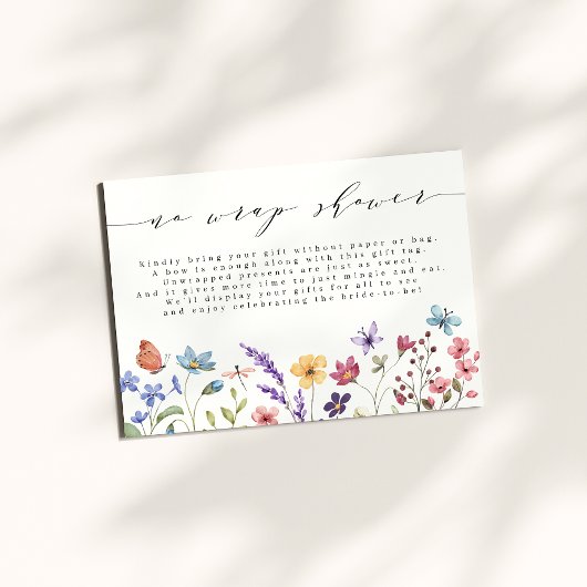 Frühlingssommer Blumengarten Kein Wrap Brautparty Begleitkarte