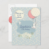 Frühlingssommer Geburtstagsfeier Einladungspostkarte (Vorne/Hinten)