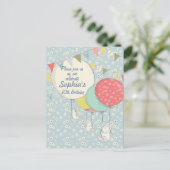 Frühlingssommer Geburtstagsfeier Einladungspostkarte (Stehend Vorderseite)