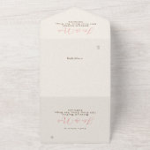 Frühlingssommer Lila Meadow Blume Hochzeit All In One Einladung (Außenbereich)