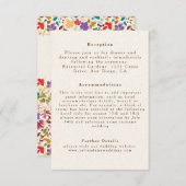 Frühlingssommer Lila Meadow Blume Hochzeit Begleitkarte (Vorne/Hinten)