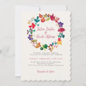 Frühlingssommer Lila Meadow Blume Hochzeit Einladung (Vorderseite)