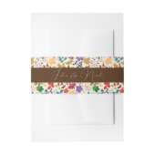 Frühlingssommer Lila Meadow Blume Hochzeit Einladungsbanderole (Vorderseite Beispiel)