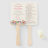 Frühlingssommer Lila Meadow Blume Hochzeit Fächer (Vorne und Hinten)