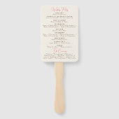 Frühlingssommer Lila Meadow Blume Hochzeit Fächer (Rückseite)