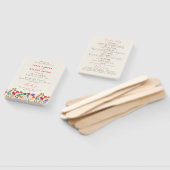 Frühlingssommer Lila Meadow Blume Hochzeit Fächer (Non-assembled)