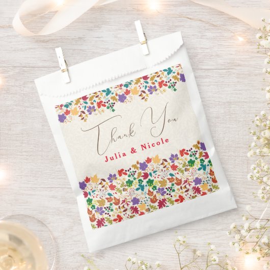 Frühlingssommer Lila Meadow Blume Hochzeit Geschenktütchen (Ausgeschnitten)