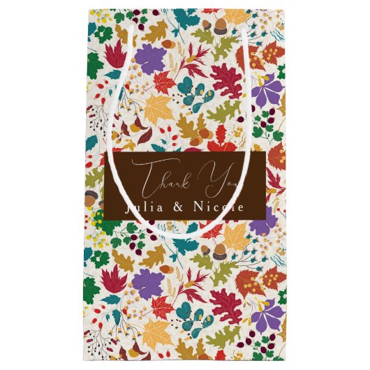 Frühlingssommer Lila Meadow Blume Hochzeit Kleine Geschenktüte (Vorderseite)