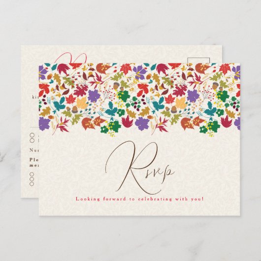 Frühlingssommer Lila Meadow Blume Hochzeit Postkarte (Vorne/Hinten)