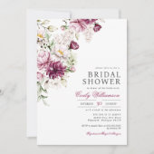 Frühlingssommer Rosa Brautparty Rosa Rosa Einladung (Vorderseite)