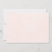 Frühlingssommer Rosa Probe Abendessen Einladung (Rückseite)