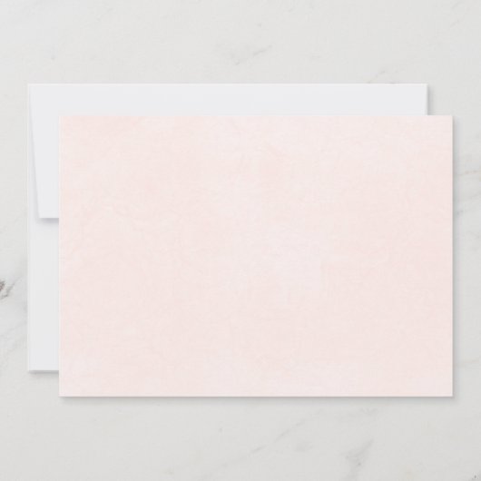 Frühlingssommer Rosa Probe Abendessen Einladung (Rückseite)