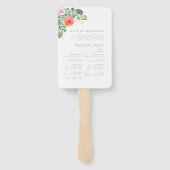 Frühlingssommer Rose Blumengestein Fächer (Rückseite)