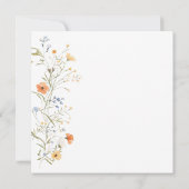 Frühlingssommer Wildblumen - Einladung feiern (Rückseite)