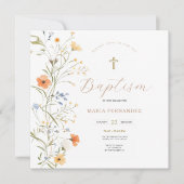 Frühlingssommer Wildblumen - Einladung feiern (Vorderseite)