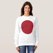 Frühlingssommerfarbe Feuriger Red Teddy Bär Sweatshirt (Vorne ganz)