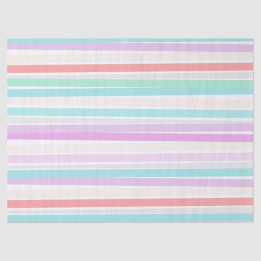 Frühlingssommerfarben in Streifen Seidenpapier (Vorderseite)