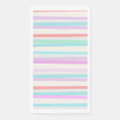 Frühlingssommerfarben in Streifen Serviette (Vorderseite)