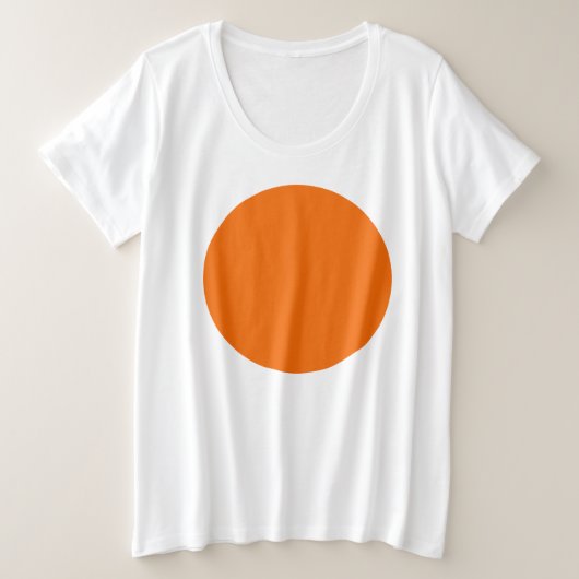 Frühlingssommerfarben Tangelo Große Größe T-Shirt (Design vorne)