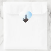 Frühlingssonne Herz-Aufkleber (Tasche)