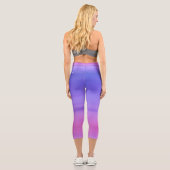 Frühlingssonne Hoher Waisted Capris (Rückseite)