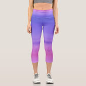 Frühlingssonne Hoher Waisted Capris (Vorderseite)