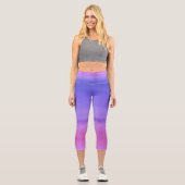 Frühlingssonne Hoher Waisted Capris (Vorderseite)