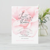 Frühlingssonne in Blüte, Brautdusche Einladung (Stehend Vorderseite)