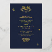 Frühlingssonne Lilie Folieneinladung (Vorderseite)