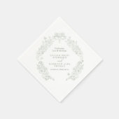 Frühlingssonne Lilie Weiß Serviette (Ecke)