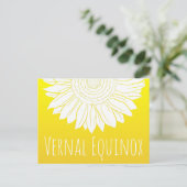 Frühlingssonne Postkarte (Stehend Vorderseite)